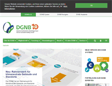 Tablet Screenshot of dgnb.de